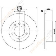 Bosch 0986478970 Oto Arka Fren Diski