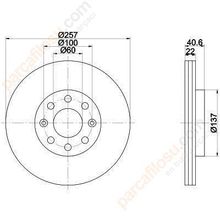 Bosch 0986479223 Oto Ön Fren Diski