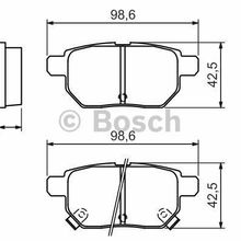 Bosch 0986494328 Toyota Corolla E15 2007-2012 Arka Fren Balatası Takım
