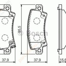 Bosch 0986TB2416 Oto Arka Fren Balatası
