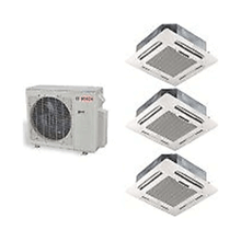 Bosch 1 Dış 21000 BTU 3 İç Ünite 9000 9000 9000 BTU Multi Kaset Tipi İnverter Split Klima