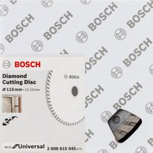 Bosch 115 mm Turbo Ekonomik Seri 9+1 Genel Yapı Malzemeleri İçin Elmas Kesme Diski
