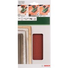 Bosch 115x230 mm 120 Kum 14 Delik 10'lu Titreşimli Zımpara Kağıdı