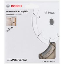 Bosch 125 mm Ekonomik Seri Genel Yapı Malzemeleri İçin Elmas Kesme Diski