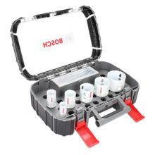 Bosch 2608594187 Ambalaj Ödüllü Çantası ile 9 Parça 22-64 mm Metal ve Ahşap Panç Seti