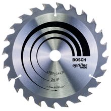 Bosch 2608640612 Optiline Wood 190x20/16 mm 24 Diş Daire Testere Bıçağı