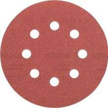 Bosch 2609256a26 5'li 125 mm 120 Kum 8 Delik Eksantirik Zımpara Kağıdı