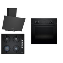 Bosch 275 HBF534EB3T - POP6C6O10O - DWK64PJ60T Siyah 3'lü Ankastre Set