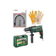 Bosch 600 W Darbeli Matkap ve Vidalama 10 Parça Uç ve Eldiven