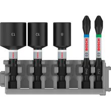 Bosch Accessories 2608522350 8/10/13 + Bits, 0 W, 0 V Impact-Lokma Anahtar