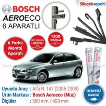 Bosch Aeroeco Alfa Romeo 147 2005-2009 Muz Silecek Takımı