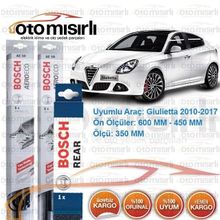 Bosch Aeroeco Alfa Romeo Giulietta 2010-2018 Muz Silecek Takımı
