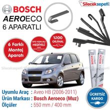 Bosch Aeroeco Chevrolet Aveo 2006-2011 Muz Silecek Takımı
