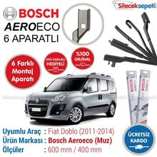 Bosch Aeroeco Fiat Doblo 2011-2014 Muz Silecek Takımı