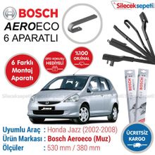 Bosch Aeroeco Honda Jazz 2002-2008 Muz Silecek Takımı