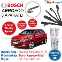 Bosch Aeroeco Hyundai i20 2015-2017 Muz Silecek
