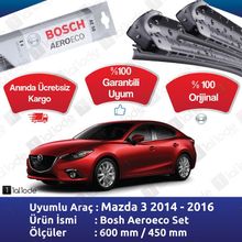 Bosch Aeroeco Mazda 3 HB 2014-2016 Muz Silecek Takımı