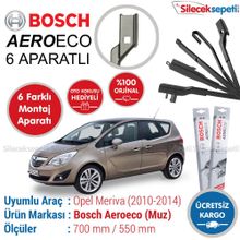 Bosch Aeroeco Opel Meriva 2010-2013 Muz Silecek Takımı
