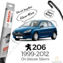 Bosch Aeroeco Peugeot 206 1999-2012 Siyah Muz Silecek Takımı