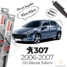 Bosch Aeroeco Peugeot 307 2006-2007 Siyah Muz Silecek Takımı