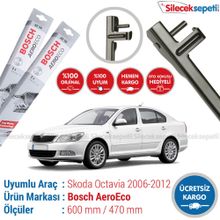Bosch Aeroeco Skoda Octavia 2006-2012 Silecek Takımı