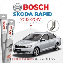Bosch Aeroeco Skoda Rapid 2012 2017 Muz Silecek Takımı