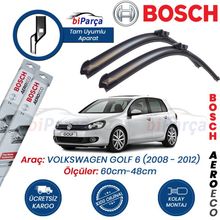 Bosch Aeroeco Volkswagen Golf 6 2008-2012 Muz Silecek Takımı