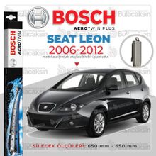 Bosch Aerotwin AP650U+AP650U Seat Leon 2006-2012 Muz Tipi Ön Silecek Takımı
