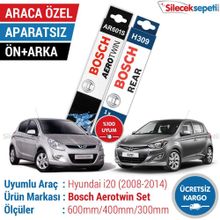 Bosch Aerotwin Hyundai i20 2008-2014 Ön ve Arka Silecek Takımı