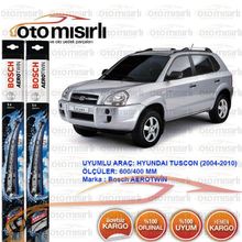 Bosch AR601S Hyundai Tucson 2005-2010 Muz Tipi Aerotwin Ön Silecek Takımı