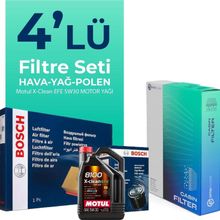 Bosch Audi A5 2.0 Dizel Motul Motor Yağlı 2017-2021 4'lü Filtre Bakım Seti