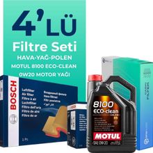Bosch Audi Q2 35 TFSI Motul Motor Yağlı 2016-2023 4'lü Filtre Bakım Seti