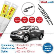 Bosch Eco Ssangyong Korando Sports 2011-2016 Silecek Takımı