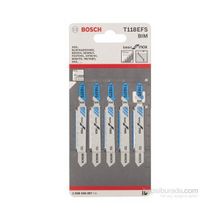 Bosch Ekonomik Seri Inox Paslanmaz Çelik İçin T 118 EFS Dekupaj Bıçağı - 5'li Paket Testere