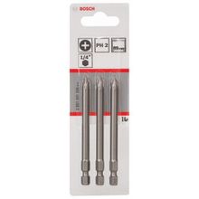 Bosch ExtraHard PH2x89 mm 3'lü Vidalama Ucu