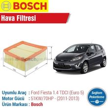 Bosch Ford Fiesta 1.4 TDCI Euro 5 2011-2013 Hava Filtresi