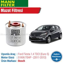 Bosch Ford Fiesta 1.4 TDCI Euro 5 Mazot Filtresi