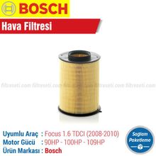 Bosch Ford Focus 1.6 TDCI 2007 2010 Filtre Bakım Seti