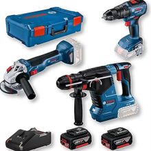 Bosch GBH 187+GWS 18 V-10+GSR 18 V-50 Vidalama Kırıcı Taşlama Seti