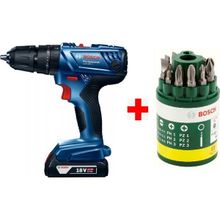 Bosch Gsb 180-LI18W 2AH Darbeli Matkap + 10 Parça Vidalama Ucu Seti