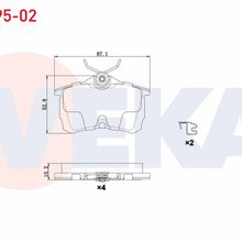 Bosch Honda Accord 2.0 1998-2008 Arka Fren Balatası