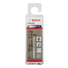 Bosch Hss Co Kobaltlı 10 Adet 3 mm Matkap Ucu