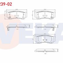 Bosch Hyundai Santa Fe 2.0 CRDi 2013-2015 Ön Fren Balatası