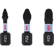 Bosch Impact Control Serisi PZx25 mm 3'lü Vidalama Ucu