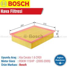 Bosch Kia Cerato 1.6 CRDI 2005 2009 Filtre Bakım Seti