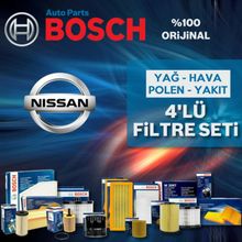 Bosch Nissan Qashqai 1.6 DCI 2014 2017 Filtre Bakım Seti