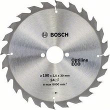 Bosch Optiline Eco 190x30 mm 24 Diş Daire Testere Bıçağı