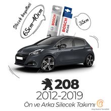 Bosch Peugeot 208 Ön Arka 2012-2019 Aeroeco Silecek