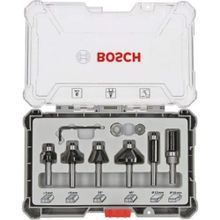 Bosch Pro 6 Parça Karışık 6 mm Şaftlı Freze Seti