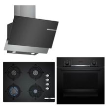 Bosch Siyah HBF534EB0T - POP6C6O10O - DWK065G60T Ankastre Set